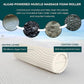 Oceanfoam Tidal Roller - Natural - Muscle Massage Foam Roller for Back Pain & Stretching - Firm and Ergonomic Wide Wave Textured - Yoga, Athletics, & Wellness - Full Size, 20" x 5"