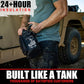 Iron Infidel Battle Bottle - Half Gallon Insulated Water Bottle with Paracord Handle, Large 64 oz Stainless Steel Water Jug with Rugged, Removable Sleeve for Keys, Wallet & Phone (Join or Die 2 Liter)