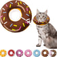 Cat Cone Collar Soft, Adjustable Cat Recovery Collar for Small Medium Large Cats, Cute Donut E Collar After Surgery, Cone for Cats to Stop Licking Kitten Cones (Donut Brown, Medium)