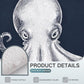 Octopus Wall Decor, Octopus Canvas Wall Art, Ocean Wall Decor,Sea Animal Canvas to Paint for Bathroom, Living Room, Bedroom (12" x 18" x 3 pcs)