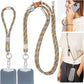 Pulpo 2-in-1 Cell Phone Wrist Strap and Lanyard Green & Orange - Anti Theft Phone Lanyard for Men & Women, Wrist Straps for Phones, Lanyards for Smartphones, Adjustable Cellphone Leash & Strap Tether