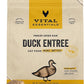 Vital Essentials Freeze Dried Raw Cat Food, Duck Mini Patties Entree, 8 oz