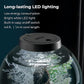 biOrb Classic 15 Acrylic 4-Gallon Aquarium with White LED Lights Modern Compact Tank for Tabletop or Desktop Display, Black-Trimmed Tank