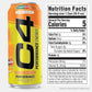 Cellucor C4 Performance Energy Drink | Zero Sugar Carbonated Preworkout Energy | 200mg Caffeine with Beta Alanine | Orange Creamsicle | 16 Fl Oz (12 Pack)