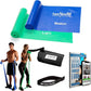 7Ft Long Resistance Bands for Stretching - Resistance Bands Set with Door Anchor - Exercise Bands Including Carry Pouch, E-Book & App - Latex-Free Workout Bands