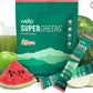 Supergreens Premium Superfood Greens Drink Mix w/Chlorella, Moringa, Spinach & Broccoli + Digestive Enzymes & Probiotic Blend -Nutrient-Packed Powder (Sour Watermelon 20 SRV, Travel Pack)