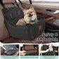 Dog Car Seat for Dogs Up to 35lbs,Fully Detachable and Washable,Memory Foam Covered Soft Fabric,Easy to Install with Adjustable Straps,Anti-Slip Bottom,Two Side Pockets(Black,Medium)