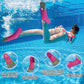 Gintenco Swim Fins, Kids Swim Training Fins for Lap Swimming, Travel Size Flippers with Mesh Bag, Silicone Swimming Fins for Kids Teens Adults Women Men