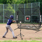 6'X6' Baseball Softball Practice Net with Batting Tee and Ball Caddy, Bonus Strike Zone Target and Bow Frame, for Hitting, Pitching, Catching
