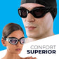 AqtivAqua Swimming Goggles, DX Wide View Swim Goggles for Adult Men Women, Anti Fog No Leaking