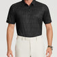 Golf Shirts for Men - Moisture Wicking Short Sleeve Performance Sport Casual Striped Collared Mens Polo Shirt