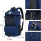 Kalesi Gym Duffle Bag Backpack 4-Way Waterproof with Shoes Compartment for travel Sport Hiking laptop (dark blue)