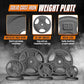 Yes4All Standard 1-Inch Grip Weight Plates, Cast Iron with Multiple Sizes from 2.5 lb to 35 lb for Strength Training, Weightlifting & Muscle Toning
