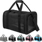 Carriers Soft-Sided Pet Carrier for Cats Dogs Under 15 lbs,TSA Airline Approved with 4 Ventilated Windows(Medium,Black)