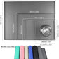 Ptlom Grey Pet Placemat for Dog and Cat, Waterproof Anti-Slip Pet Feeding Bowl Mats for Food and Water, Small Medium Large Tray Mat Prevent Residues from Spilling to Floor, Silicone, 31.5" 23.6"