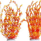 Hamiledyi Aquarium Plastic Plants Aquarium Decor Artificial Fish Tank Plants,Tall Fish Tank Decorations, Extra Large Aquarium Plant 23.6-inch Tall,2PCS（Orange Style B）