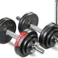 TELK – Adjustable Dumbbell Set – Home Gym Weight Set with Baked Enamel Cast Iron Plates – Space-Saving Free Weights for Strength Training