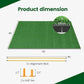 Tangkula Golf Hitting Mat, Artificial Turf Mat for Indoor/Outdoor Golf Practice Includes 2 Rubber Tees & 2 Alignment Sticks, Golf Training Mat for Home Backyard Garage