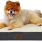 Bedsure Dog Bed for Small Dogs - Orthopedic Flat Puppy Beds with Removable Washable Cover, Egg Crate Foam Pet Mat, Suitable for Pet Up to 20 lbs