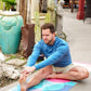 YOGA DESIGN LAB | The Combo Yoga Mat | 2-in-1 Mat+Towel | Eco Luxury | Ideal for Hot Yoga, Power, Bikram, Ashtanga, Sweat | Studio Quality | Includes Carrying Strap!