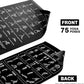 Instructional Travel Yoga Mat with 75 Poses & Exercises - Non-slip Exercise Mat for Home Workout, Includes Carrying Bag - Perfect for Beginners, 68"x24"x0.25"