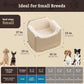Snoozer Lookout I Dog Car Seat - Dog Car Seats for Small Dogs, Puppy Booster Bed for Small Sized Pets up to 18 Lbs, Elevated, Washable - Size S, Birch Diamond