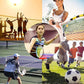 Portable Height Adjustable Badminton Volleyball Tennis Net Set Multi-Purpose Sports Equipment with Poles Stand and Carry Bag for Kids Adult Outdoor Exercise