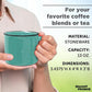 DISCOUNT PROMOS Ceramic Campfire Coffee Mugs 13 oz. Set of 10, Bulk Pack - Perfect for Tea, Espresso, Cappuccino, Hot Cocoa - Mint