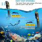 Greatever Dry Snorkel Set,Panoramic Wide View,Anti-Fog Scuba Diving Mask,Professional Snorkeling Gear