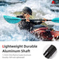 Abahub Kayak Paddle, 90.5 Inches Kayaking Oars for Boating, Canoeing with Free Paddle Leash, Aluminum Alloy Shaft Black/Blue/Green/Orange/Yellow Plastic Blades