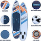 UPWELL 10'6"/11'/11'6" Inflatable Paddle Board, Stand Up Paddlboard for Youth & Adults, Stable Design, Premium SUP Accessories, Backpack, Leash, Hand Pump, Fins