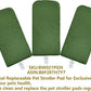 ROODO Pet Stroller Inner Pad for Exclusive Use,Original,Replaceable,Easy to Clean,Set of 3 pc(Green)
