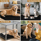 IM HOME Extra Large 71" x 25" Black Dog Door Mats for Muddy Paws, Chenille Absorbent Dog Mat, Non Slip Heavy Mud Mat for Dogs, Soft Pet Bed Mat for Entryway, Mud Paws, Inside Floor