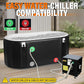 AKSPORT Ice Bath Tub for Athletes, 155 Inflatable Cold Plunge Tub Compatible with Water Chillers, Inflatable Icebath for Recovery & Cold Water Therapy，Portable Bathtub for Indoor & Outdoor-Black