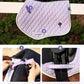 Close Contact Non-Slip Design Horse Riding Pad Moisture-Wicking Shock Absorbing English Saddle Pad for Horses