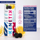 KENETIK Nootropic Ketone Drink, Ketones for Energy & Focus, Caffeine & Sugar Free, High Performance D-BHB Ketone Mix, Fuel w/Zero Crash or Jitters, Ready to Drink - Blackberry Lemonade 12 Pk