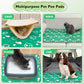 4 Pack Guinea Pig Bedding - Washable Guinea Pig Cage Liners, Waterproof Reusable & Anti Slip Pee Pads Super Absorbent Mats for Small Animals Pet Rabbit Bunny Hamster Rat (Green, 24 x 18 Inch)