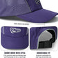 CLAPE Quick Dry 5 Panel Hat for Men, Breathable Mesh Short Brim Baseball Cap, Reflective Ajustable Outdoor Sport Running Hat