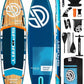 11'6×35" Super Wide Inflatable Stand Up Paddle Board, Ultra Stable SUP Board for Adults, 450lb Capacity with Shoulder Strap, 100L Backpack, Removable US Fin, Floating Paddle, Safety Leash