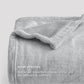 Bedsure Twin XL Fleece Blanket Dorm Bedding - Lightweight Soft Cozy Blankets for Bed, Sofa, Couch, Travel, Camping,Light Grey, 66"x90"