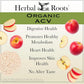 Herbal Roots Organic Apple Cider Vinegar Capsules with Mother and Organic Cayenne | 650 mg | 60 Vegan Capsules