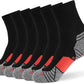 WANDER Men's Athletic Ankle Socks 6-7 Pairs Sports Moisture-wicking Running Basketball Cycling Socks 6-9/10-12/12-14