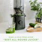 Nama J2 Cold Press Juicer – Self Feeding for Hands-Free Operation with Wide Mouth Hopper for Whole Recipe Loading, Zero Waste Masticating Juicer For More Juice, Less Pulp – Easy Cleanup & Assembly