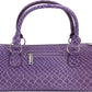 Wine Clutch Bag (Thermal Insulated) Trendy Women’s Carry Tote | Holds Red & White 750mL Bottles | Trendy Fashion | Incl. Portable Waiter-Style Corkscrew (Purple Burmese)