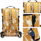 Kalesi Gym Duffle Bag Backpack 4-Way Waterproof with Shoes Compartment for travel Sport Hiking laptop (Mustard yellow)