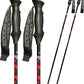 Goode - G-Max (Set of 2) - Our shafts use The Shock Absorption Properties of Carbon to Enhance Your Skiing Experience - Summit Red / 46"/115cm