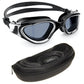AqtivAqua Swimming Goggles, DX Wide View Swim Goggles for Adult Men Women, Anti Fog No Leaking