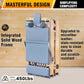 Foldable Wooden Pilates Reformer Machine with Ultra-Fiber Leather Seat, Oak Frame, Adjustable Resistance, Full-Size for Heights 4’ to 5’9”, Home and Studio Use, 480lbs Capacity