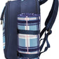 Apollo Walker Picnic Backpack Bag for 2 Person with Cooler Compartment, Detachable Bottle/Wine Holder, Fleece Blanket, Plates and Cutlery (Blue)