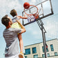 Basketball Hoop Outdoor 10 FT Height Adjustable Basketball Goals Systems Portable with 44" Backboard and Wheels for Youth Adults Kids - Backyard, Driveway, Indoor Play